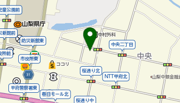 東横INN 甲府駅南口1の地図画像