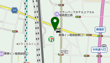 東横INN 福島駅東口2の地図画像