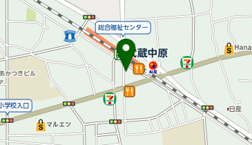 東横INN 武蔵中原駅前の地図画像