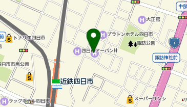 東横INN 近鉄四日市駅北口の地図画像