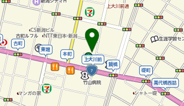 東横INN 新潟古町の地図画像