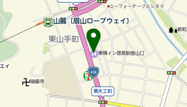 東横INN 徳島駅眉山口の地図画像