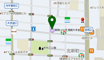 東横INN 天満橋大手前の地図画像