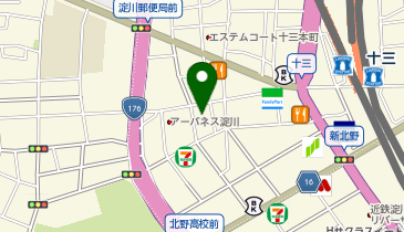 東横INN 大阪阪急十三駅西口1の地図画像