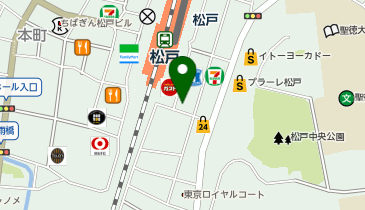 東横INN 松戸駅東口の地図画像