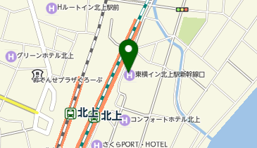 東横INN 北上駅新幹線口の地図画像