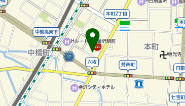 東横INN 金沢駅東口の地図画像