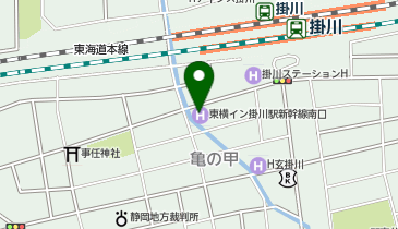 東横INN 掛川駅新幹線南口の地図画像