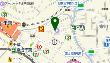 東横INN 千葉駅東口の地図画像