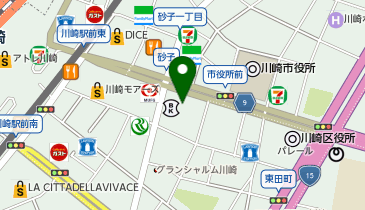 東横INN 川崎駅前市役所通の地図画像