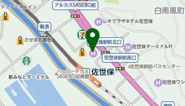 東横INN 佐世保駅前の地図画像