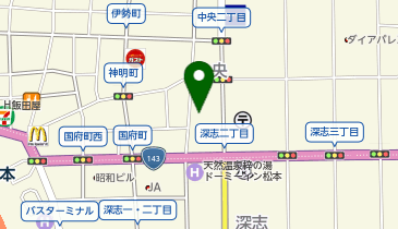 東横INN 松本駅前本町の地図画像