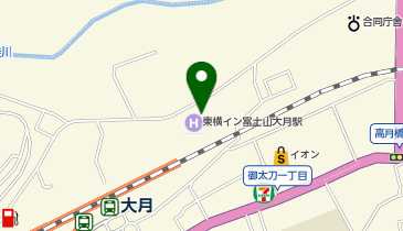 東横INN 富士山大月駅の地図画像