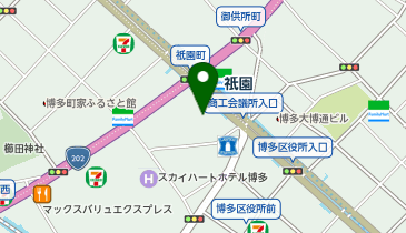 東横INN 博多駅前祇園の地図画像