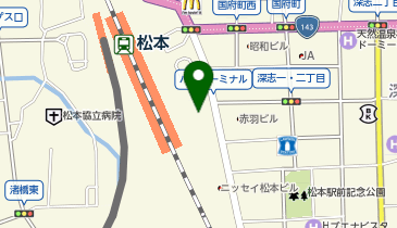 東横INN 松本駅東口の地図画像