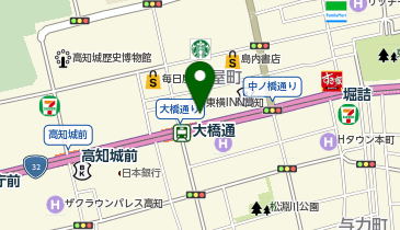 東横INN 高知の地図画像
