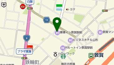 東横INN 敦賀駅前の地図画像
