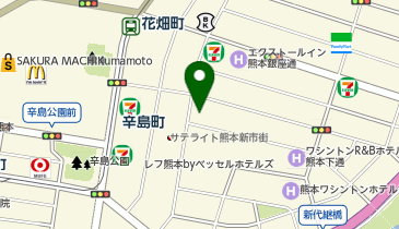 東横INN 熊本新市街の地図画像