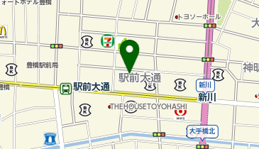 東横INN 豊橋駅前大通りの地図画像