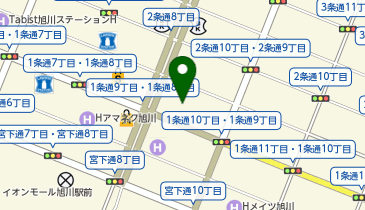 東横INN 旭川駅前一条通の地図画像