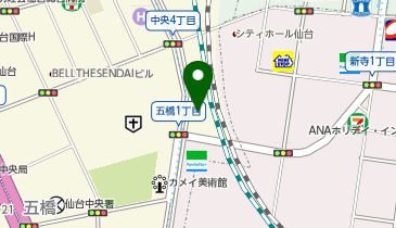 東横INN 仙台駅西口中央の地図画像