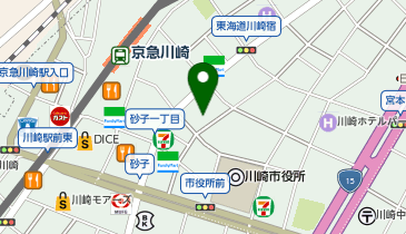 東横INN 川崎駅前砂子の地図画像
