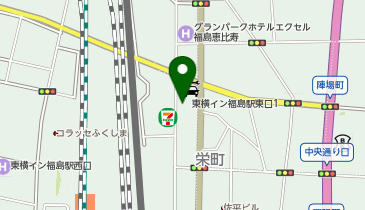 東横INN 福島駅東口1の地図画像