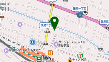 東横INN 熊谷駅北口の地図画像