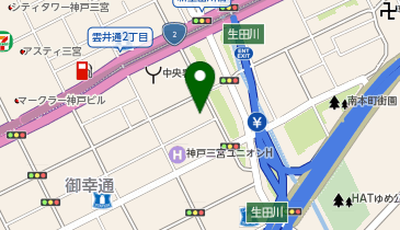 東横INN 神戸三宮駅東の地図画像