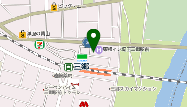 東横INN 埼玉三郷駅前の地図画像