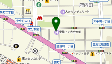 東横INN 大分駅前の地図画像