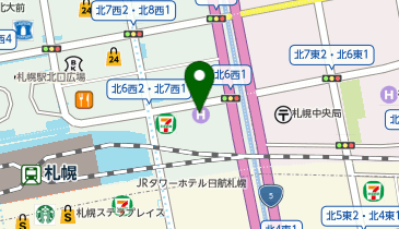東横INN 札幌駅北口の地図画像