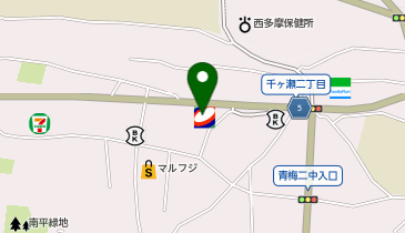 武蔵野うどん竹國 青梅店の地図画像
