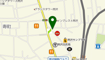 武蔵野うどん竹國 所沢プロペ店の地図画像