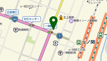 格安ビールと鉄鍋餃子 3・6・5酒場 一関駅前店の地図画像