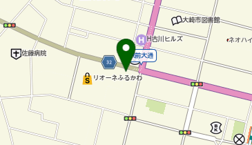 格安ビールと鉄鍋餃子 3・6・5酒場 古川駅前店の地図画像