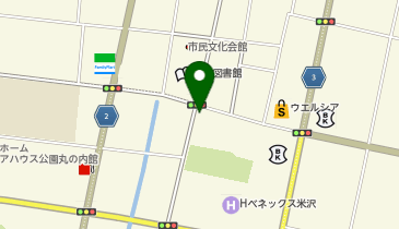 格安ビールと鉄鍋餃子 3・6・5酒場 米沢店の地図画像