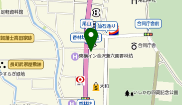 A.P.C. KANAZAWAの地図画像