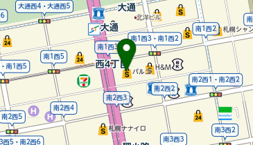 agnes b. V札幌パルコの地図画像