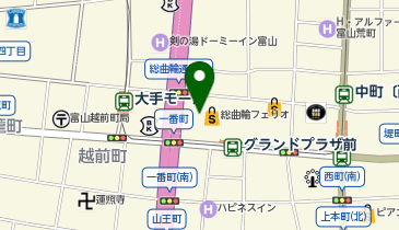 agnes b. 富山大和の地図画像