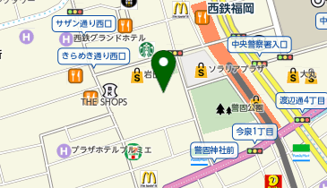 agnes b. 福岡岩田屋の地図画像
