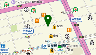 agnes b. 仙台藤崎の地図画像