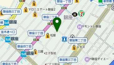 agnes b. 銀座松屋の地図画像