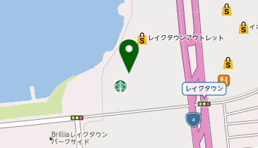 agnes b. アウトレット越谷レイクタウンの地図画像