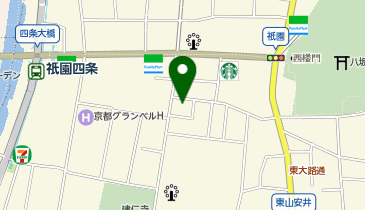 agnes b. 祇園の地図画像
