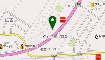 Agu hair kite大河原店の地図画像