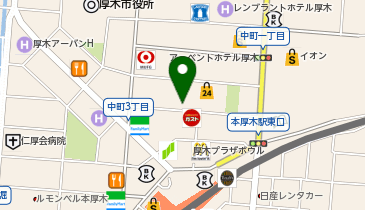Men&rsquo;s hair salon First 本厚木店の地図画像