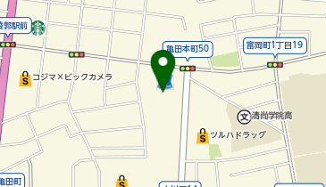 Agu hair smith函館亀田店の地図画像