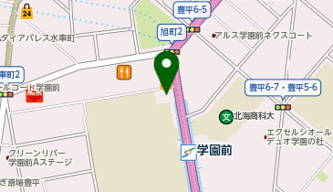 Agu hair unu 学園前店の地図画像