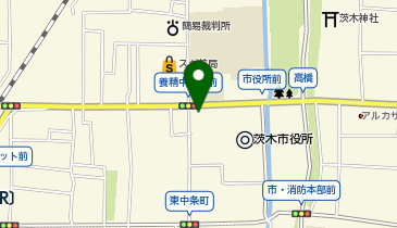 Agu hair nest茨木店の地図画像